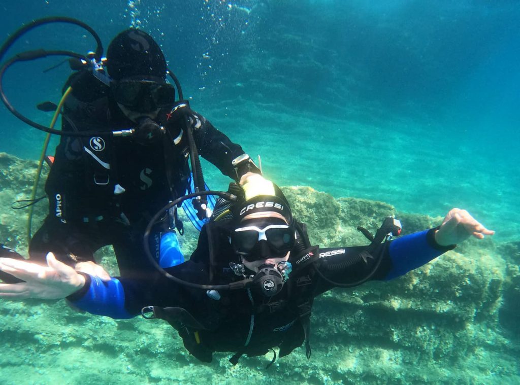 discover diving from boat Montenegro